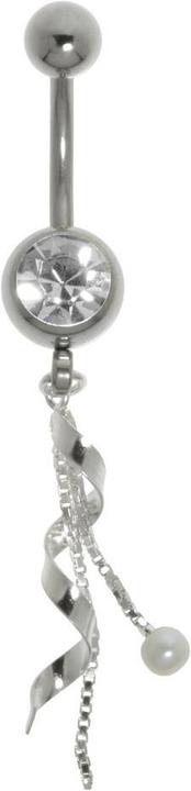 Bijouteria Bauchpiercing (Edelstahl, Silber 925, Kristall, Synthetische Perle)