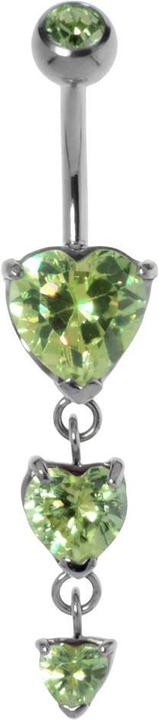 Bijouteria Bauchpiercing (Edelstahl, Kristall)
