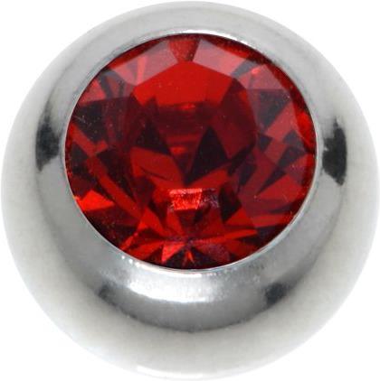 Bijouteria Piercingverschluss (Edelstahl, Kristall)