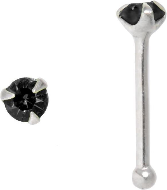 Bijouteria Nasenpiercing (Silber 925, Kristall)