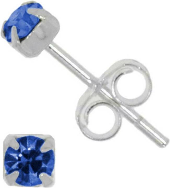 Bijouteria Ohrstecker (Silber 925, Kristall)