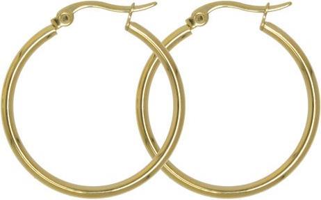 Bijouteria Creolen (Edelstahl, Gold Beschichtung)