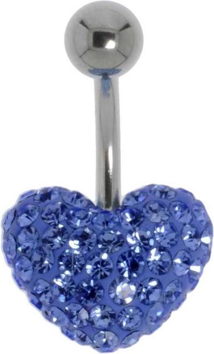 Bijouteria Bauchpiercing (Edelstahl, Kristall)