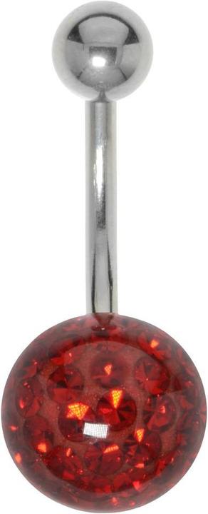 Bijouteria Bauchpiercing (Edelstahl, Kristall, Epoxiharz)