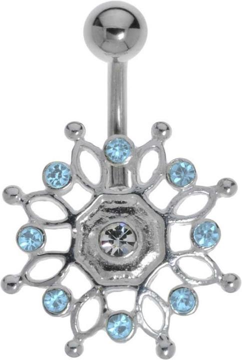 Bijouteria Bauchpiercing (Edelstahl, Silber 925, Kristall)