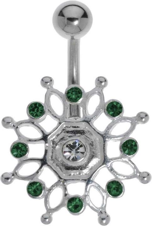 Bijouteria Bauchpiercing (Edelstahl, Silber 925, Kristall)