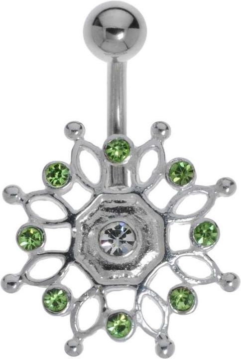 Bijouteria Bauchpiercing (Edelstahl, Silber 925, Kristall)