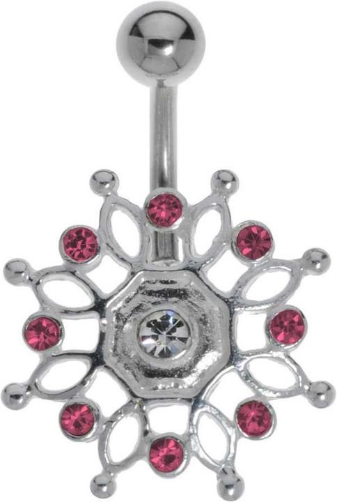 Bijouteria Bauchpiercing (Edelstahl, Silber 925, Kristall)
