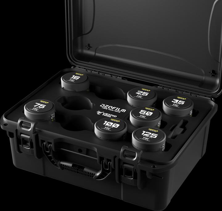 Produktbild Dzofilm Vespid Prime 7-Lens Kit (16 T2.8 + 25/35/50/75/100/125 T2.1) (Kopie)