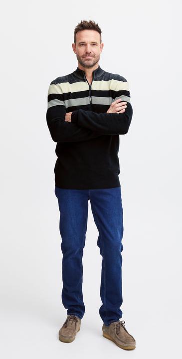 Immagine prodotto FQ1924 FQKyle maglia a righe con mezza zip a costine 21900654 (L)