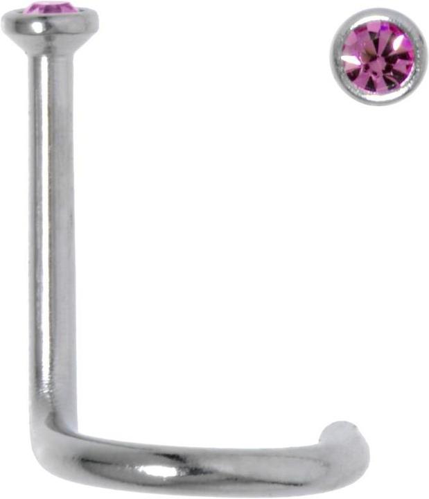Bijouteria Nasenpiercing (Edelstahl, Kristall)