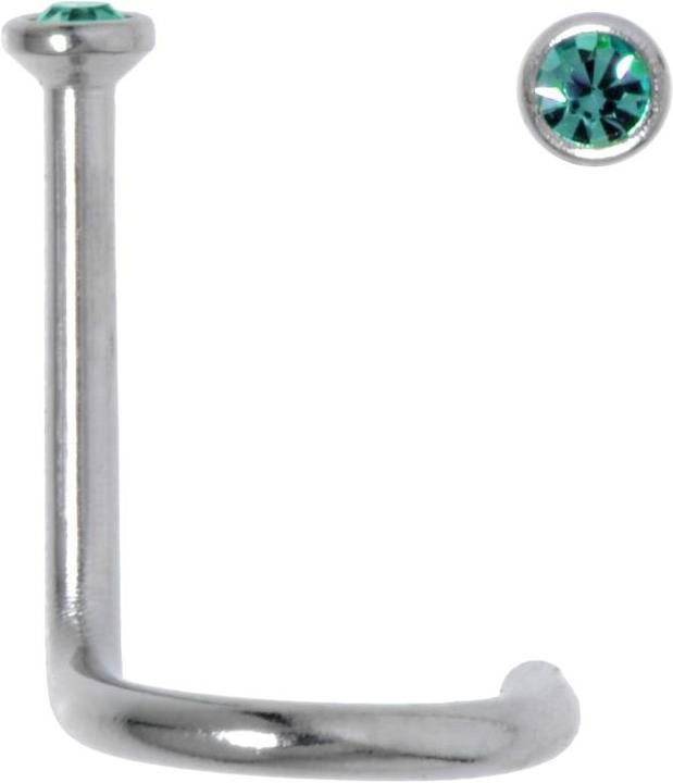 Bijouteria Nasenpiercing (Edelstahl, Kristall)