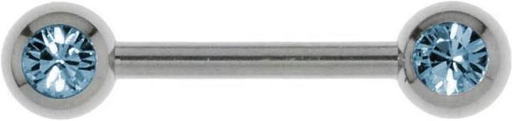 Bijouteria Brustpiercing (Edelstahl, Kristall)