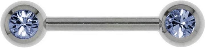 Bijouteria Brustpiercing (Edelstahl, Kristall)