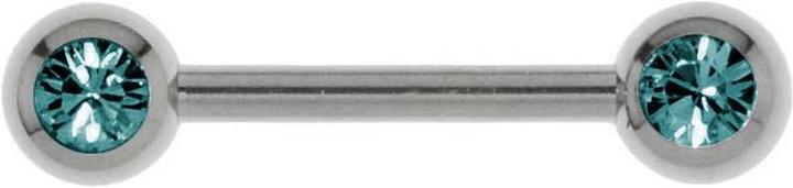 Bijouteria Brustpiercing (Edelstahl, Kristall)