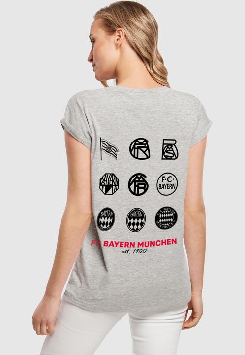 Actual product image FC Bayern München Ladies Logo History Extended Shoulder Tee - 115129 (XL)