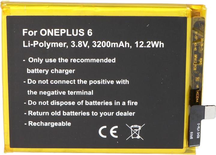 Image du produit AccuCell Akku passend für ONEPLUS 6