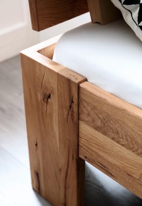 Actual product image zz_ArchivedByPCD_Mutoni wood Wooden bed Canada II Wild oak massive (160 x 200 cm)
