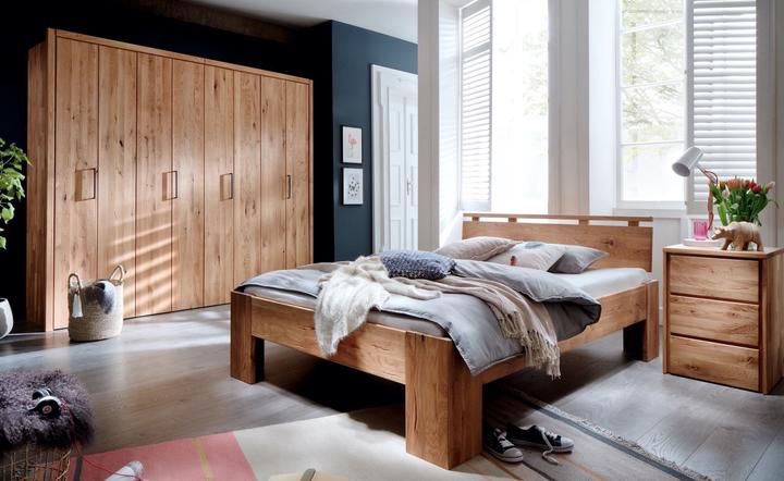 Actual product image zz_ArchivedByPCD_Mutoni wood Wooden bed Canada II Wild oak massive (160 x 200 cm)