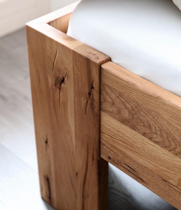 Actual product image zz_ArchivedByPCD_Mutoni wood Wooden bed Canada I solid wild oak (200 x 200 cm)
