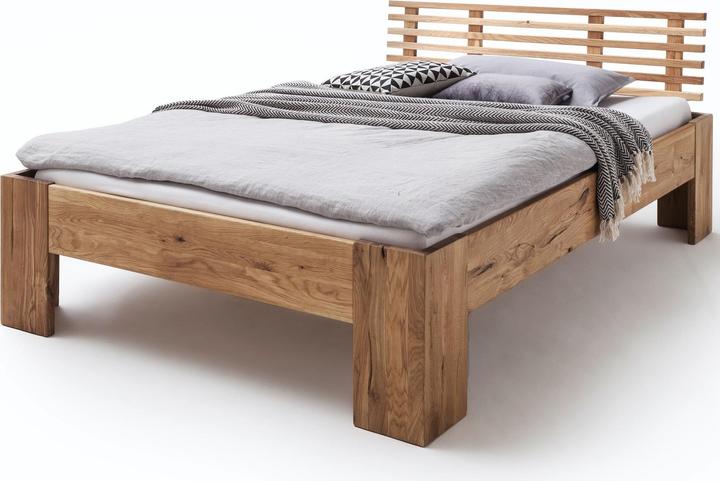 Actual product image zz_ArchivedByPCD_Mutoni wood Wooden bed Canada I solid wild oak (200 x 200 cm)