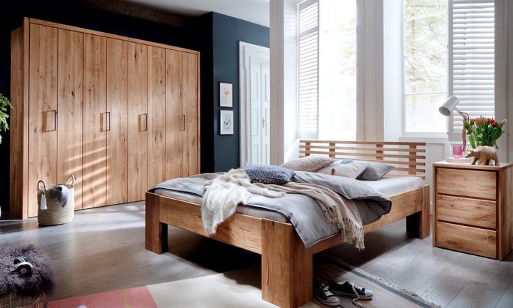 Actual product image zz_ArchivedByPCD_Mutoni wood Wooden bed Canada I solid wild oak (200 x 200 cm)
