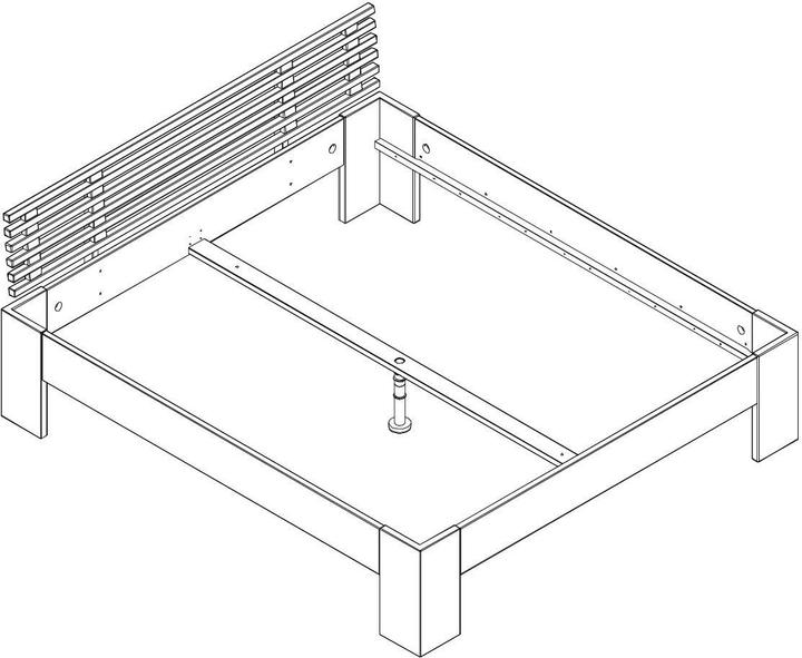 Actual product image zz_ArchivedByPCD_Mutoni wood Wooden bed Canada I solid wild oak (200 x 200 cm)