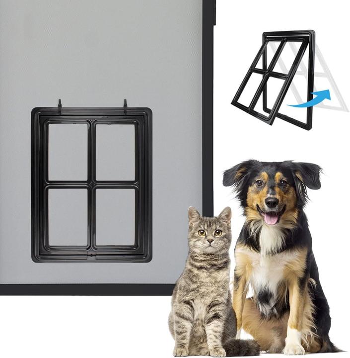 Produktbild Enjoying Haustierklappe mit Fliegengitter (Magnetische Katzenklappe)
