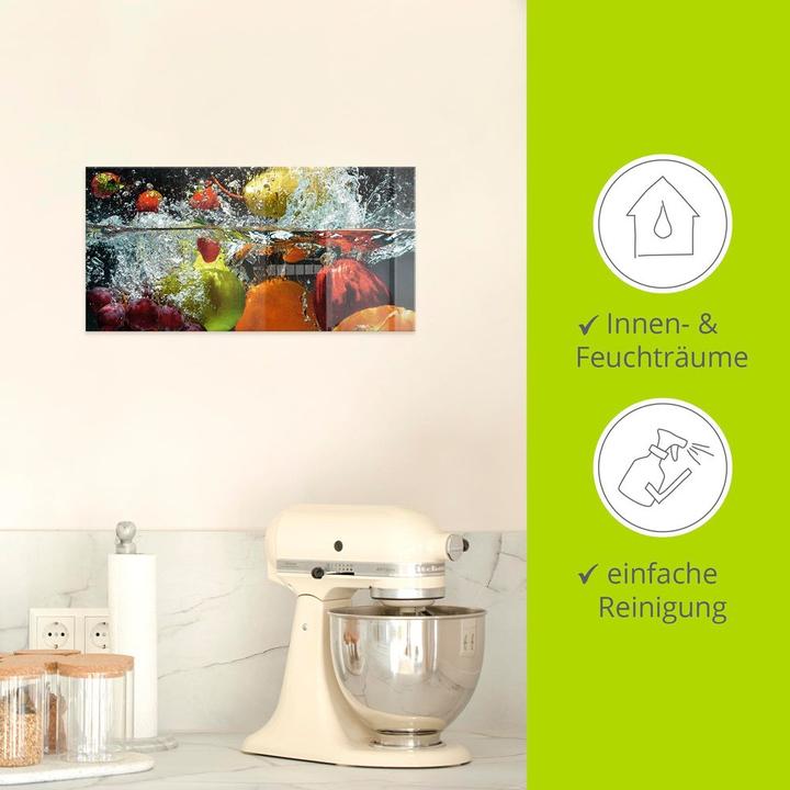 Actual product image Artland Splashing fruit on the water S7LQ (40x40 cm)