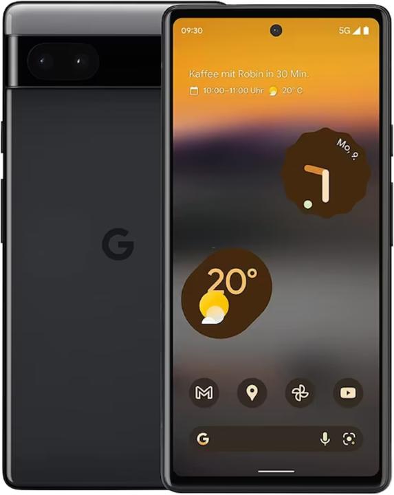 Google Pixel 6a (128 Go, Charcoal, 6.10", SIM + eSIM, 12.20 Mpx, 5G)