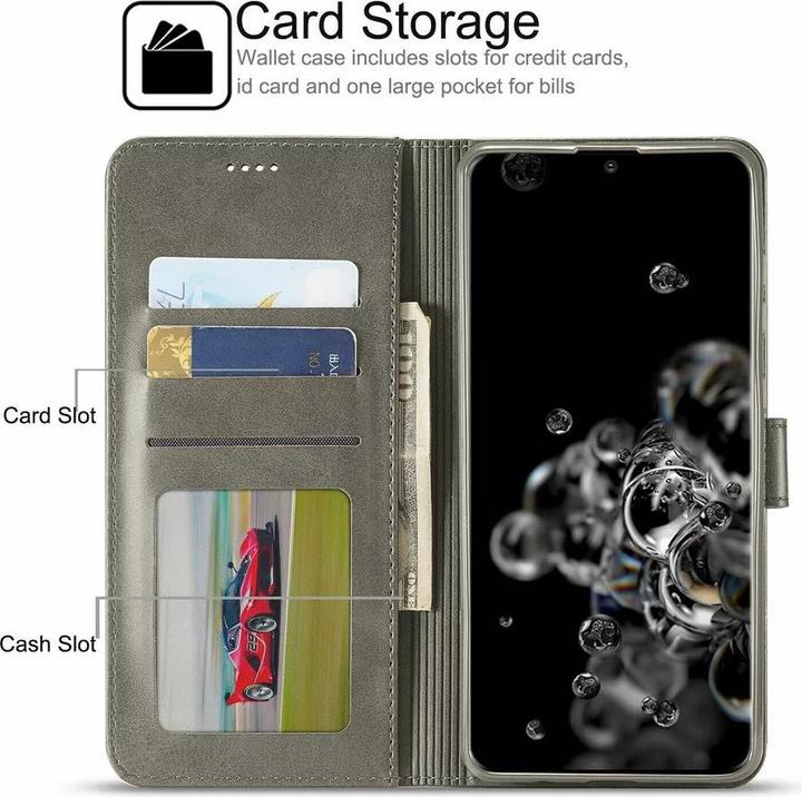 Immagine prodotto LC.Imeeke Huawei P30 Pro - Wallet Etui mit 3 Kartenfächern & Magnetverschluss, Grau (Huawei P30 Pro)