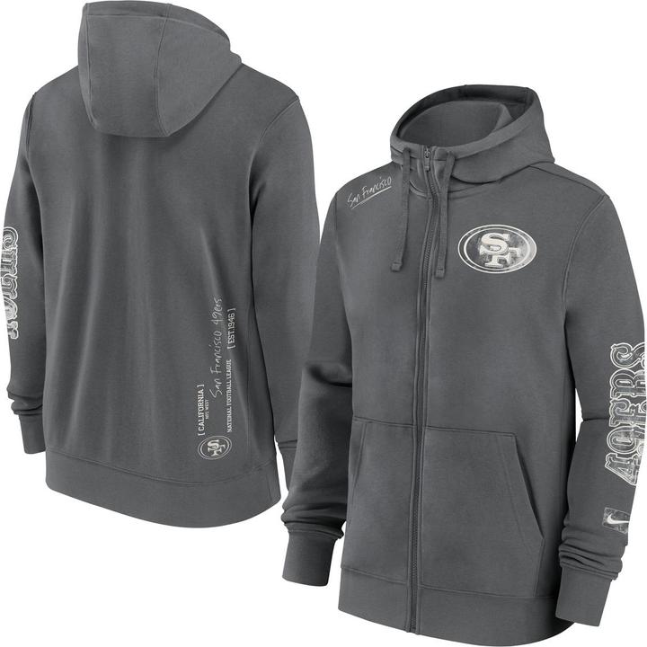 Immagine prodotto Nike San Francisco 49ers Full-Zip Fleece Hoodie L (L)