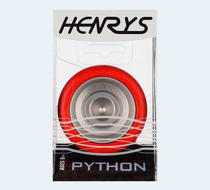 Produktbild Henrys A00060-03 Yo Python Bind, Profi Jo mit Silber eloxierten Naben, JoJo mit Responsesystem Gecko