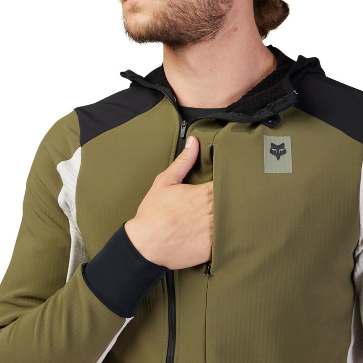 Immagine prodotto Fox Giacca 23 Defend Felpa Termica Con Cappuccio Verde (L)