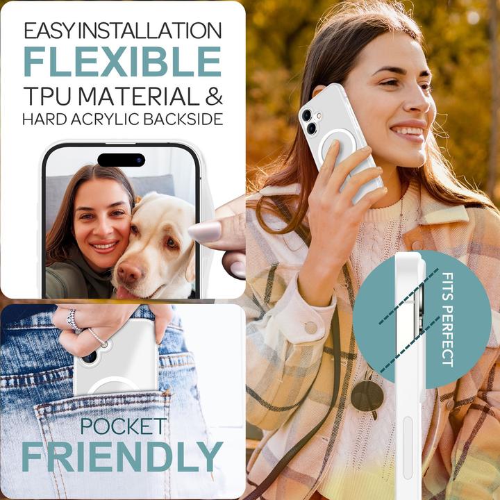 Actual product image Nalia Matte hybrid case with MagSafe function (Apple iPhone 16)