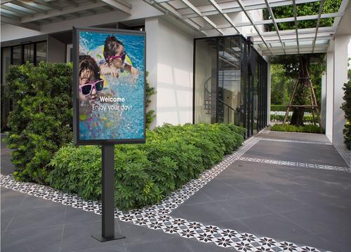 Actual product image Vogels POA 9601 outdoor frame for LG 49XE4F, Frame, Wall, 124.5 cm (49"), 124.5 cm (49&quot...