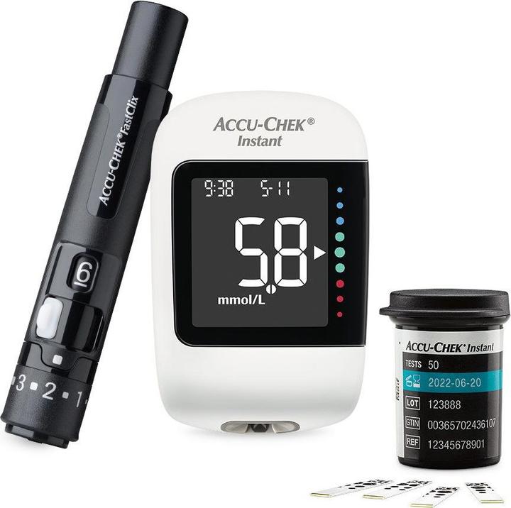 Image du produit Accu-Chek Set mmol/L incl. 1x 10 essais (Glucomètre)