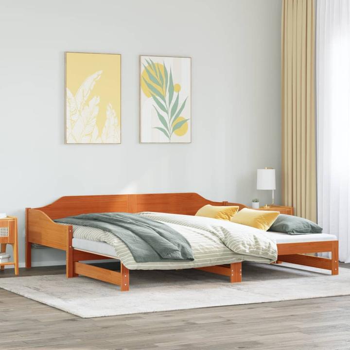Actual product image VidaXL Extendable day bed (90 x 200 cm)