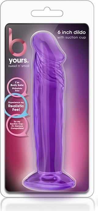 Actual product image Blush Novelties B Yours Sweet N Small 6 Inch Purple Dildo