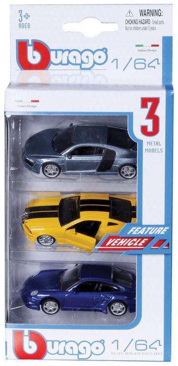 Burago 3 PIECES VEHICULE STREET 1/64EME
