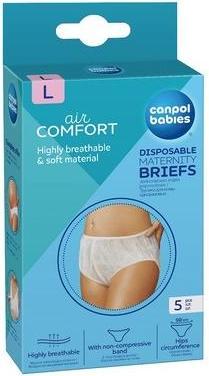 Actual product image Canpol Babies - Air Comfort Disposable Maternity Briefs L - 5.0ks (L, 5-pack)