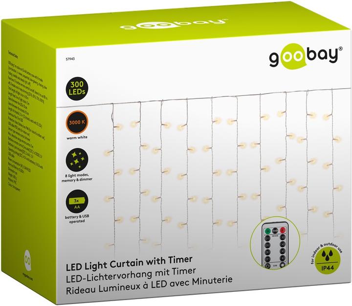 Produktbild Goobay LED-Lichtervorhang (4.10 m)