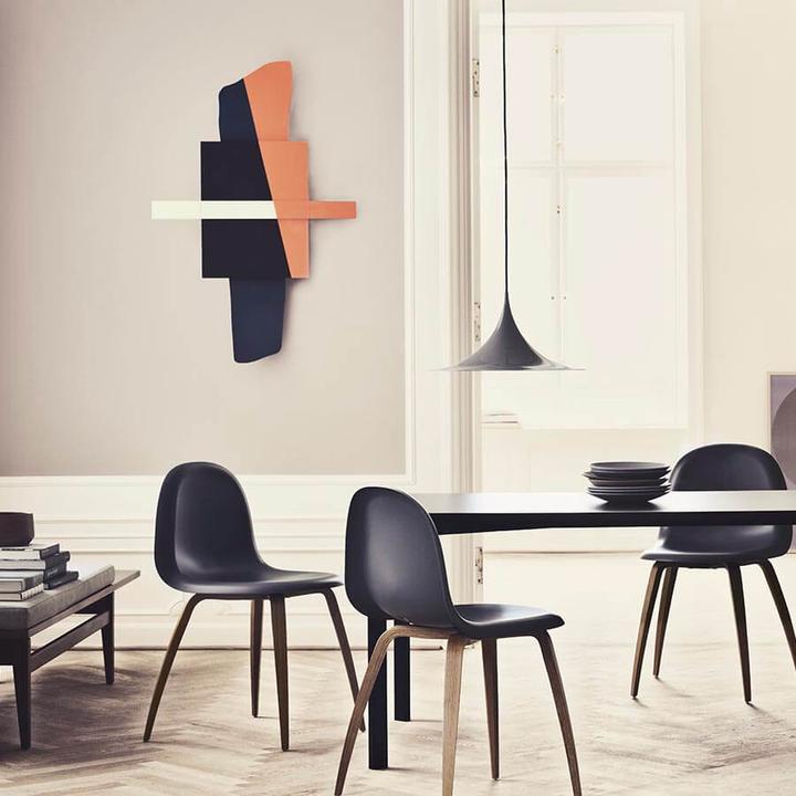Produktbild Gubi Semi Pendelleuchte Ø47 Glänzend Antracit Grau (E27, 810 lm)