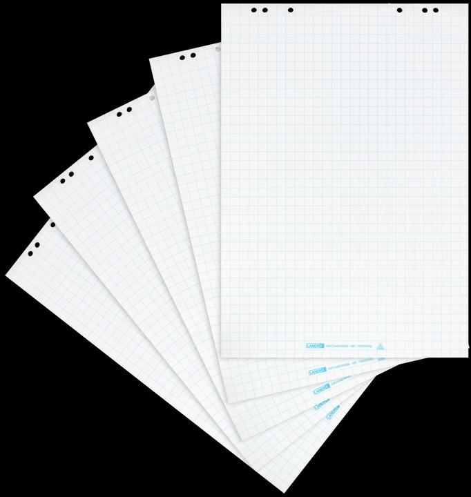 Actual product image Landré Flipchart pads squared 25mm 10050592 20 sheets, 80g 680x990mm