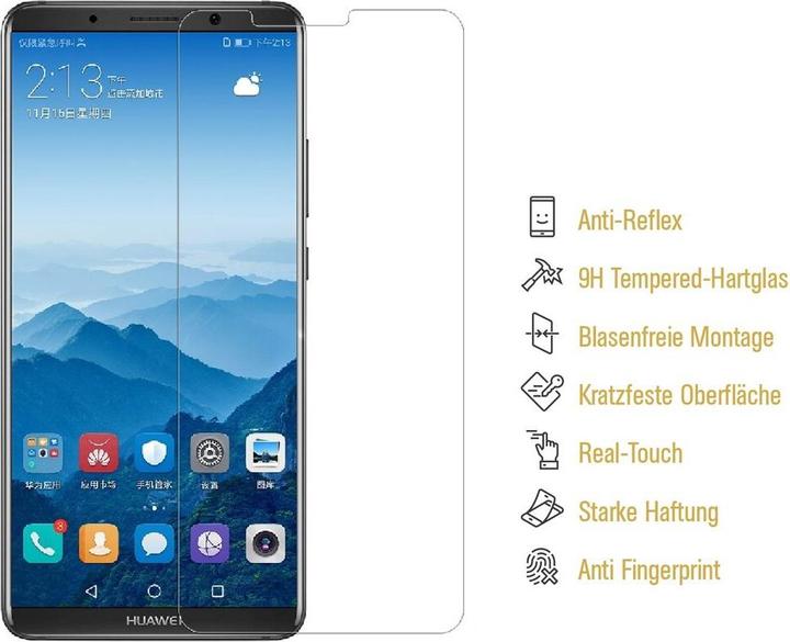 Actual product image Protectorking 3x Genuine Tempered 9H armoured glass matt anti-reflective (3 Piece, Mate 10 Pro)