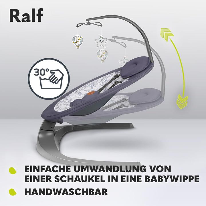 Actual product image Lionelo 2-in-1 Babywippe und Liegestuhl - Ralf