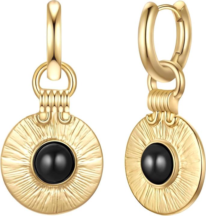 Actual product image Yokoamii Ladies hoop earrings - 36292 (Metal alloy)