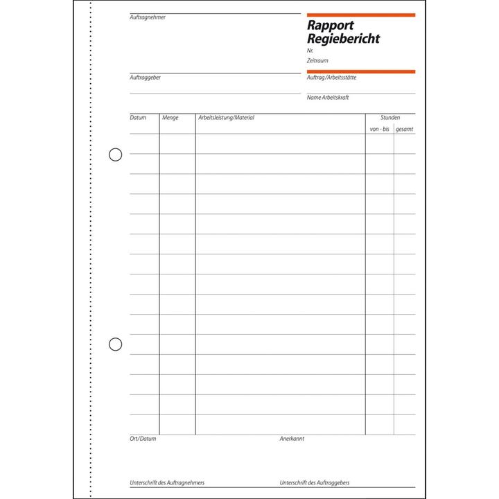 Produktbild Sigel Rapporte/Regieberichte (100 x)
