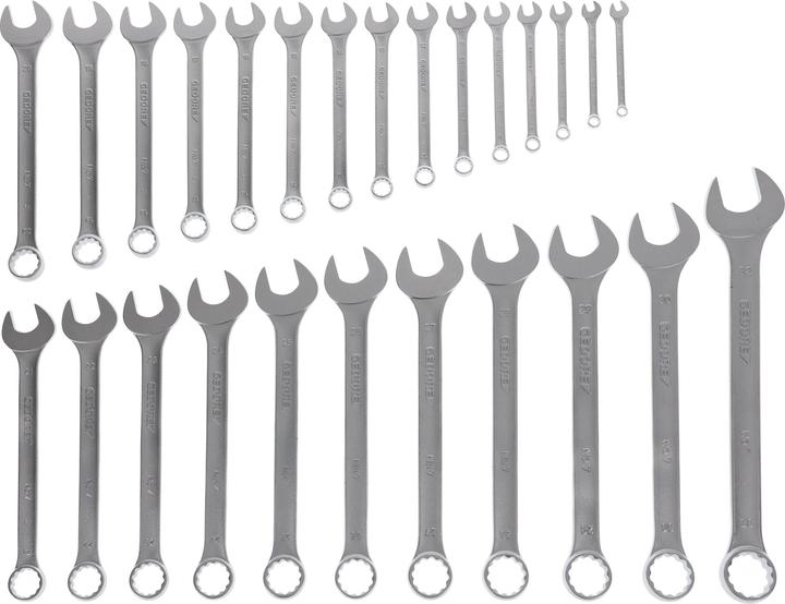Actual product image Gedore 7-026 Combination spanner set 26 pieces UD profile 6-32 mm (32 mm, 18 mm, 11 mm, 13 mm, 17 mm, 8 mm, 20 mm, 15 mm, 30 mm, 16 mm, 12 mm, 29 mm, 14 mm, 6 mm, 21 mm, 27 mm, 28 mm, 7 mm, 19 mm, 10 mm, 23 mm, 9 mm, 24 mm, 31 mm, 25 mm, 26 mm, 22 mm)