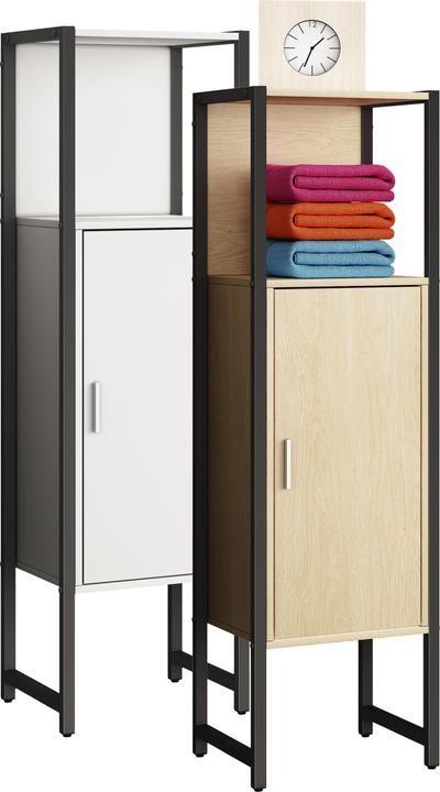 Produktbild VCM Badmöbel Midischrank Badschrank Edino (33 x 30 x 114 cm)
